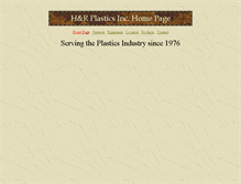 Tablet Screenshot of hrplastics.com